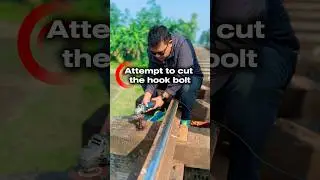 Attempt to Cut the Hook Bolt | Railway Track Maintenance Work #train #railtrack #bangladeshrailway