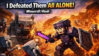 Akela Hi Vindicator, Pillager Aur Ravager Ko Maar Diya 😱 | Sab Dar Ke Bhaag Gaye! | Minecraft Hindi