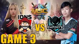 IDNS VS IMP KH [GAME 3] MSC Group Stage Phase 2 | MLBB Southeast Asia Cup 2021 [Tagalog]
