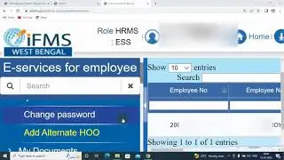 How to Add Alternate HOO with Govt Officer in WBIFMS