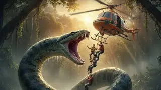 Giant Anaconda Attacks Helicopter Rescue Mission 😱