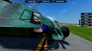 Using the ramp car to make people fly