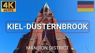 4K Walk in KIEL DÜSTERNBROOK, Germany 🇩🇪 | 2024 | Spring in Rich Neighborhood