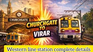 Churchgate to virar local station/mumbai western line local station/#churchagate #virar #westernline