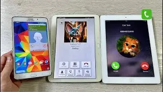 Samsung Tab4 vs Tab4mini incoming Call Ipad4 fake