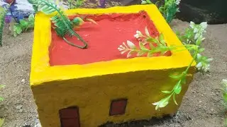 #diy Mini Home Painting Process |  Step by Step Miniature House PaintingMini Home 