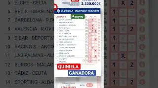 JORNADA 09  DE LA QUINIELA #quiniela #futbol #ligaespa&ntilde;ola #espa&ntilde;a #laliga #laligahypermotion #liga
