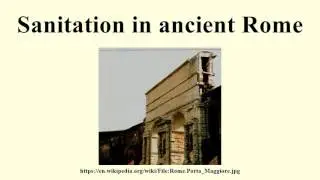 Sanitation in ancient Rome