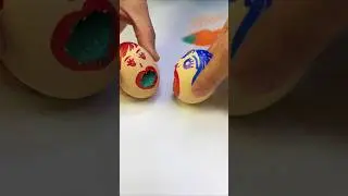 🥚✨ Colorful Sand in Colored Eggs #asmr #satisfying #eggdrop #shorts