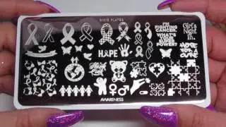 Dixie Plates DP12, Sarah R Collab & Awareness Mini Review & Swatches