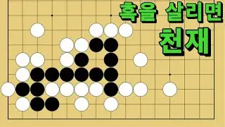 바둑 묘수 사활 - 보물을 발굴하는 묘수가 있습니다. 흑을 살려보세요.