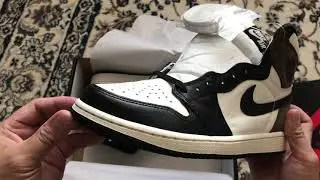 AIR JORDAN 1 RETRO HIGH OG 'DARK MOCHA' Unboxing