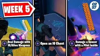 NEW Season 7 Week 5 Quests, IO Chest Locations, Trespassers and MORE! (Fortnite Battle Royale)