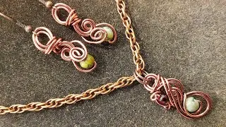 Elegant Simple Necklace/Earrings - Eps 189