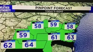 Breezy, cloudy today, Wet Wednesday
