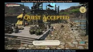 FFXIV The Complete Guide Part 29 - Daily Crafting & Gathering + Questing in Ul'dah