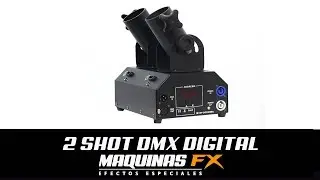Máquina de Confeti 2 SHOT DMX DIGITAL// Maquinas FX