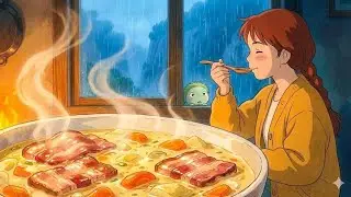 Relaxing Rainy Day in a Cozy Cottage 🌧️ | Hand-drawn 2D Animation ASMR (No Talking)
