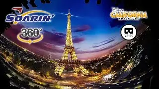 VR 180 Soarin' Around the World On Ride  POV Disney California Adventure 2024 02 05