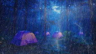 No ADS Gentle Rain for Deep Sleep &ndash; Calm Camping Rain in the Forest