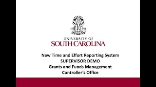 Updated Time and Effort Report - Supervisor