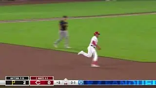 Noelvi Marte's 1st home run of the 2025 season is INSIDE THE PARK!