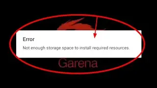 Free Fire Max Not enough storage space to install required resources free fire Problem Solve