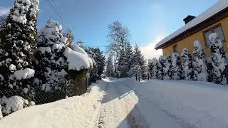 Jurg&oacute;w zima 12.01.2026 - 60 cm śniegu! [ASMR] [4K]
