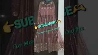 Designer Handmade Gown suit with Dupatta #Mauve Color#wedding#fashioninspo#indianwear