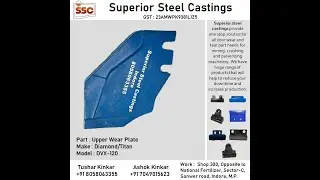 VSI Rotor Parts || Diamond VSI Parts || DVX-120 || SSC || Rotor Tips || Rotor Repairing || Balancing