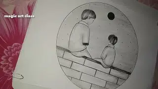 Brother's love ❤ || How to draw two brothers || easy drawing