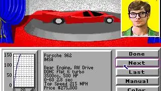 Playing Stunts aka 4d sports driving / Old PC Game on DosBox