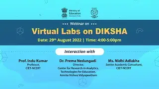 Webinar: Virtual Lab on DIKSHA