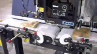 Weber Label Application onto soft food packaging- Close-up