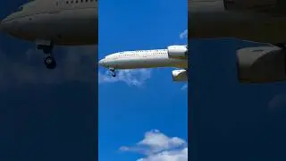 Saudia from Jeddah landing at Dulles International IAD #aviation #aviationgeek #airplane #dulles