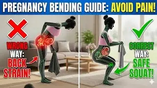 Why Bending Feels Painful During Pregnancy-How To Fix it./ 3D Animation