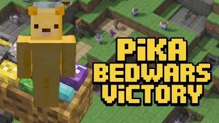 Playing Bedwars Pika Network in Minecraft #minecraft