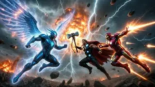 BLUE BEETLE THOR IRON MAN HULK | TILES HOP VIBES