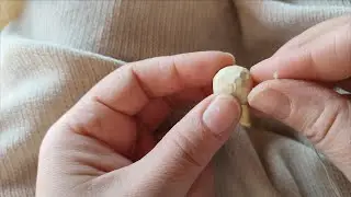 ASMR | Making wood beads by hand with no lathe