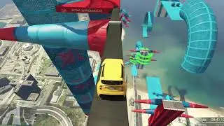 GTA V: Can I Win Aerial Races NEVER Leaving the Road?