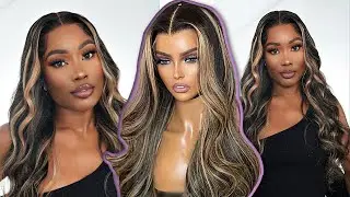 🔥 GLUELESS 🔥 WIG INSTALL FOR BEGINNERS | BLONDE HIGHLIGHTED WIG |- Jessie's Wig
