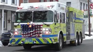 Strausstown Vol. Fire Company Engine Tanker 50 Responding 12/20/20
