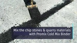 How to repair potholes after utility cut using Promix 3in1 Cold Asphalt