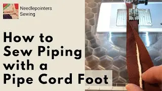 How to Sew Piping with a Pipe Cord Foot or Pintuck Foot