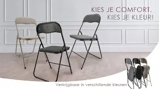 Klapstoel Voordeel &ndash; Vouwstoelen Beige, Zwart, Grijs | Inklapbare Stoelen voor Eettafel, Tuin & Meer