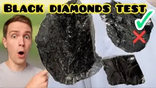 How to Check black diamonds carbonado at Home /Real or fake 