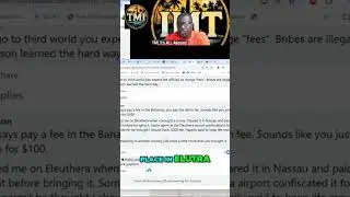 Bahamas Corruption Exposed: Tony Stone's Shocking Travel Story