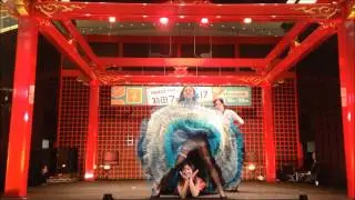 フレンチカンカンダンスショー＠羽田空港french cancan dance showcase