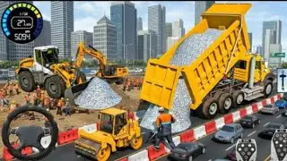 Transport Stone Delivery games Off road trip 😱😱😱😱