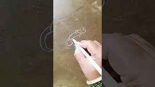How to draw a chameleon !! girgit !! easy & simple tutorial #art #drawing #shorts